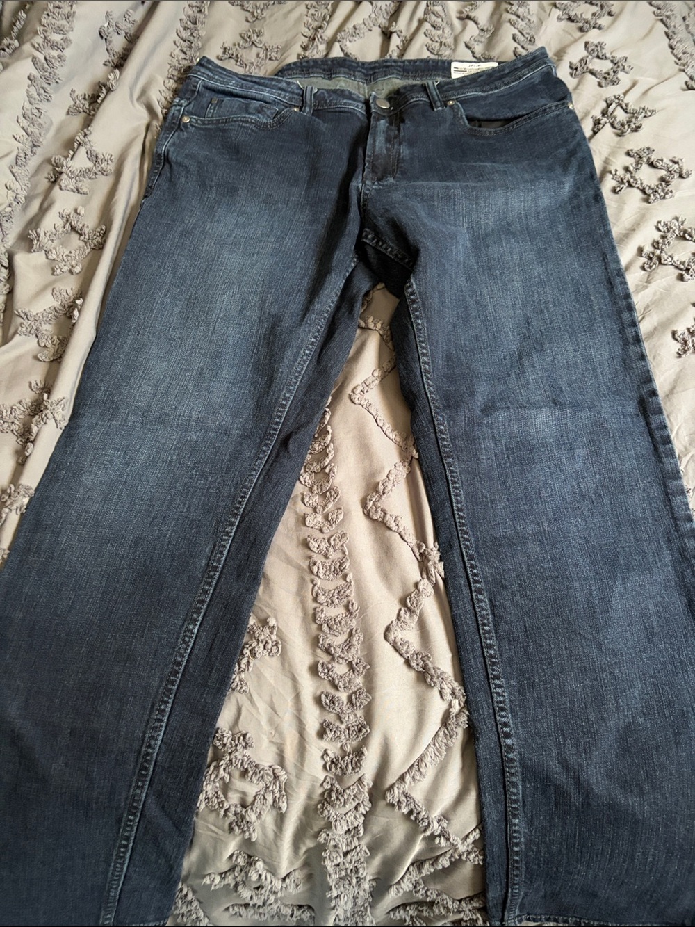Buffalo David Bitton Men's Straight Leg Jeans in Dark Blue Wash